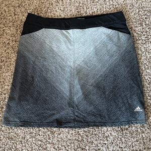 Adidas Sz Small Gray Ombre Chevron Tennis Golf Skirt Skort GUC B2T